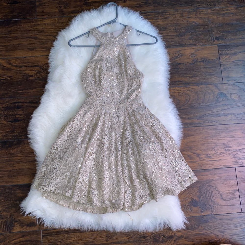 Sequin skater dress